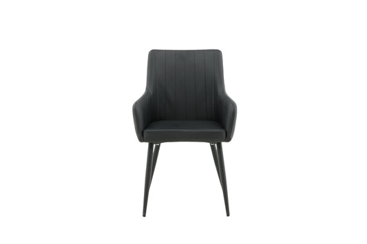 Comfort Spisebordsstol 2-pak Sort