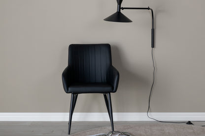 Comfort Spisebordsstol 2-pak Sort