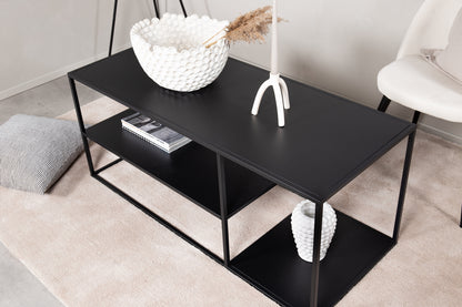 Staal Sofabord 120 x 50 Sort