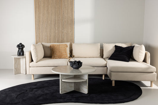 3-personers sofa, beige