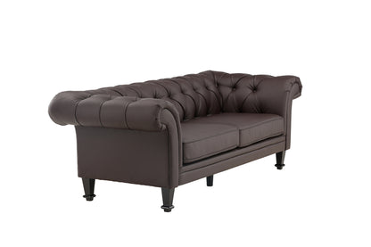 3-personers sofa, brun