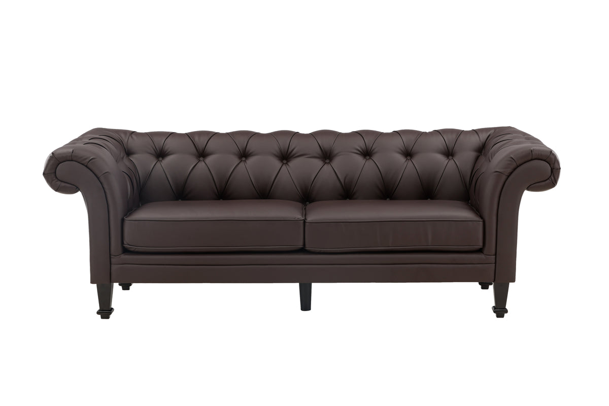 3-personers sofa, brun
