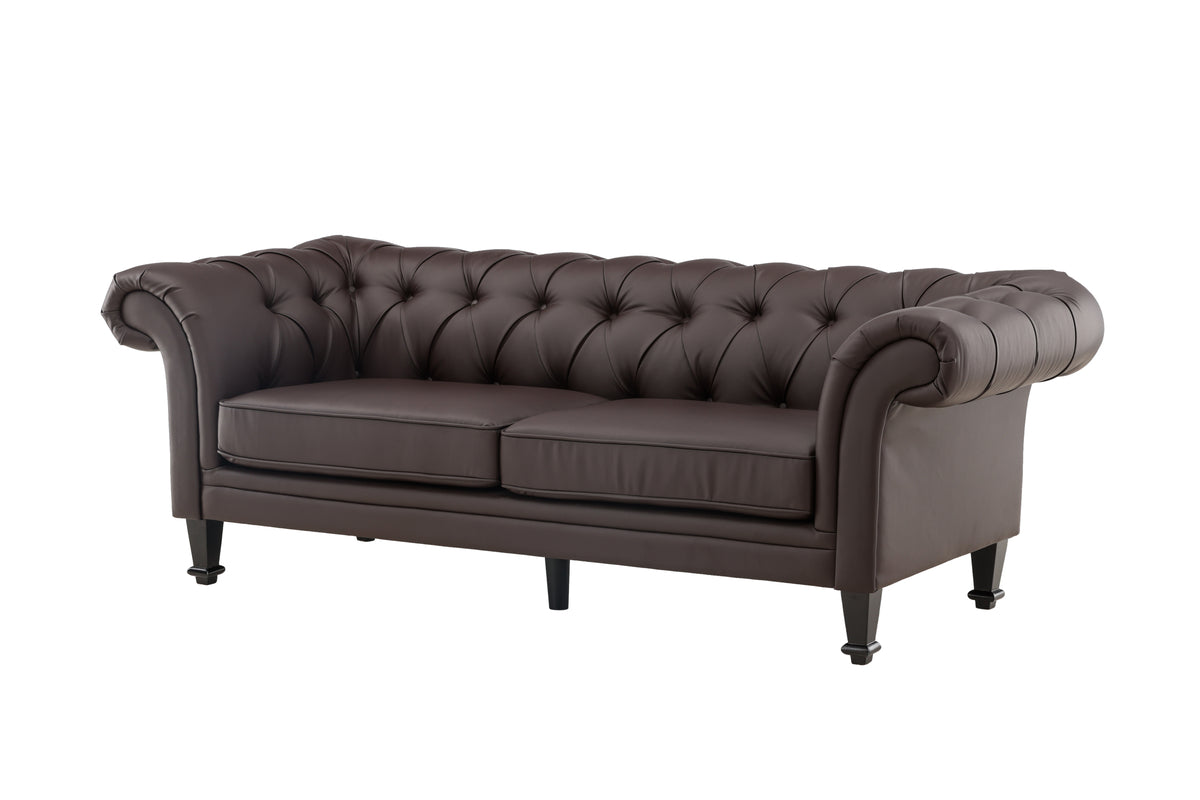3-personers sofa, brun