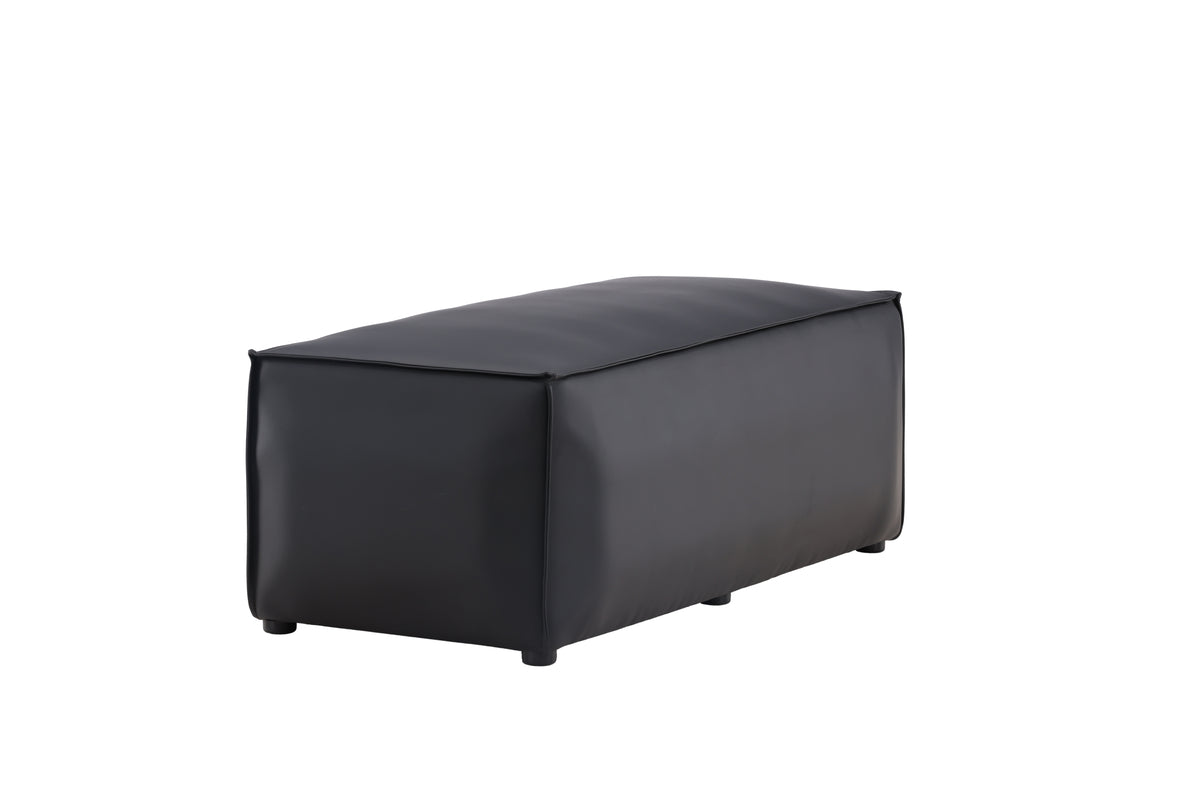 Palermo Puff 119 x 47 x 59 Sort