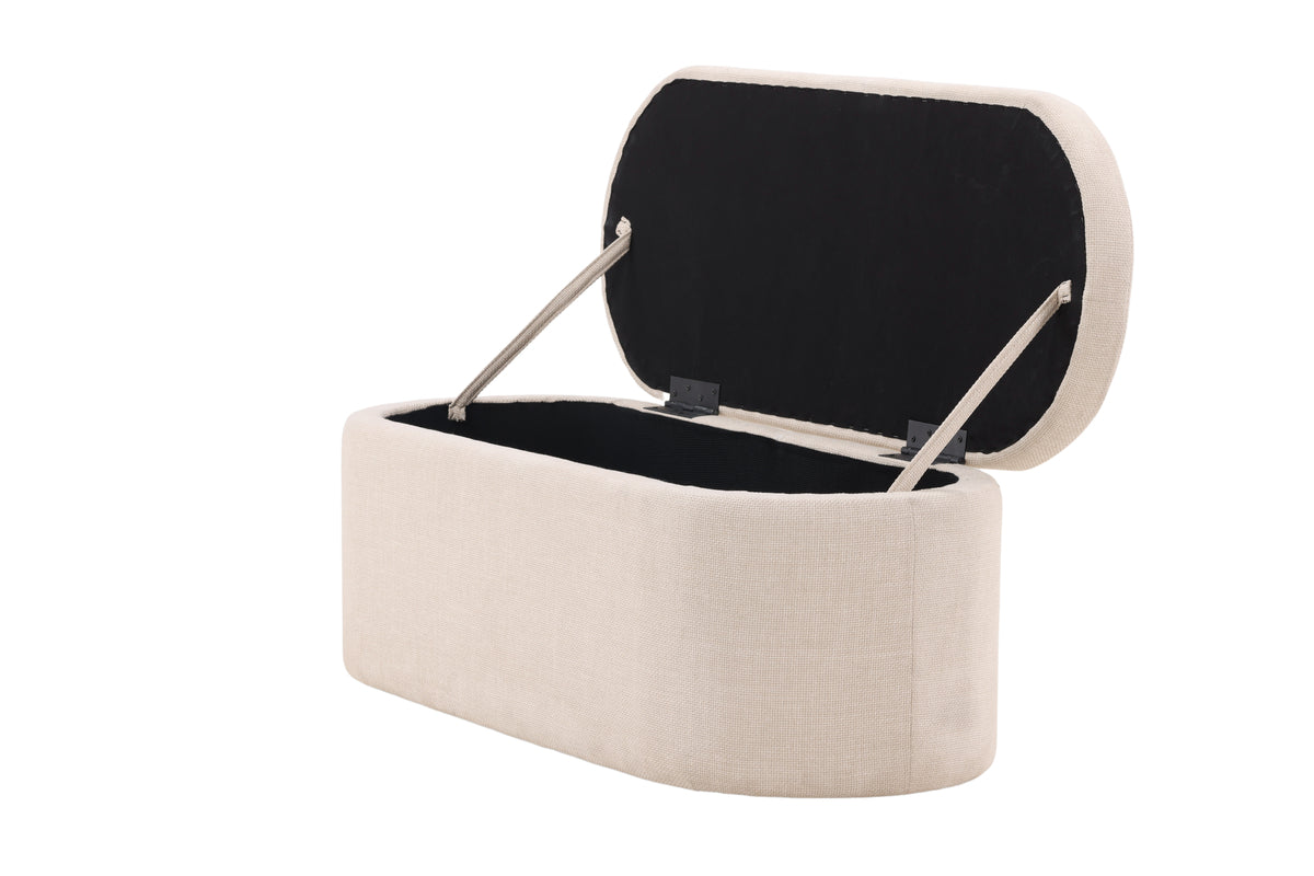 Potenza Ottoman 130 x 47 x 50 Offwhite