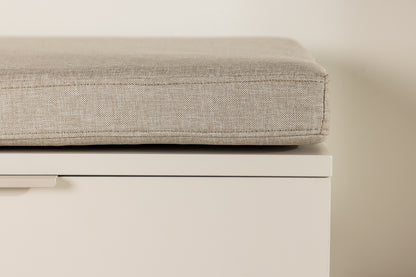 Pude Bænk 60 x 6 x 60 Beige