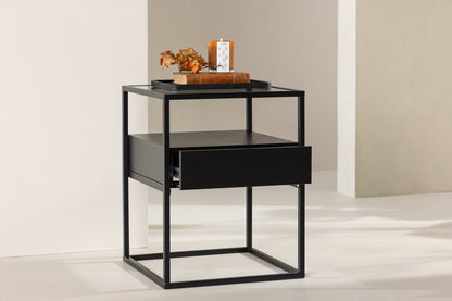Fortaleza Sidebord 40 x 40 Sort