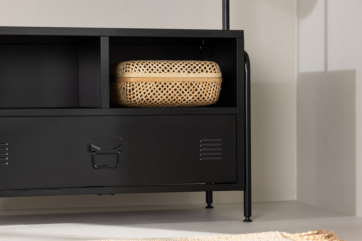 Quito Tøjstativ 40 x 100 x 175 Sort