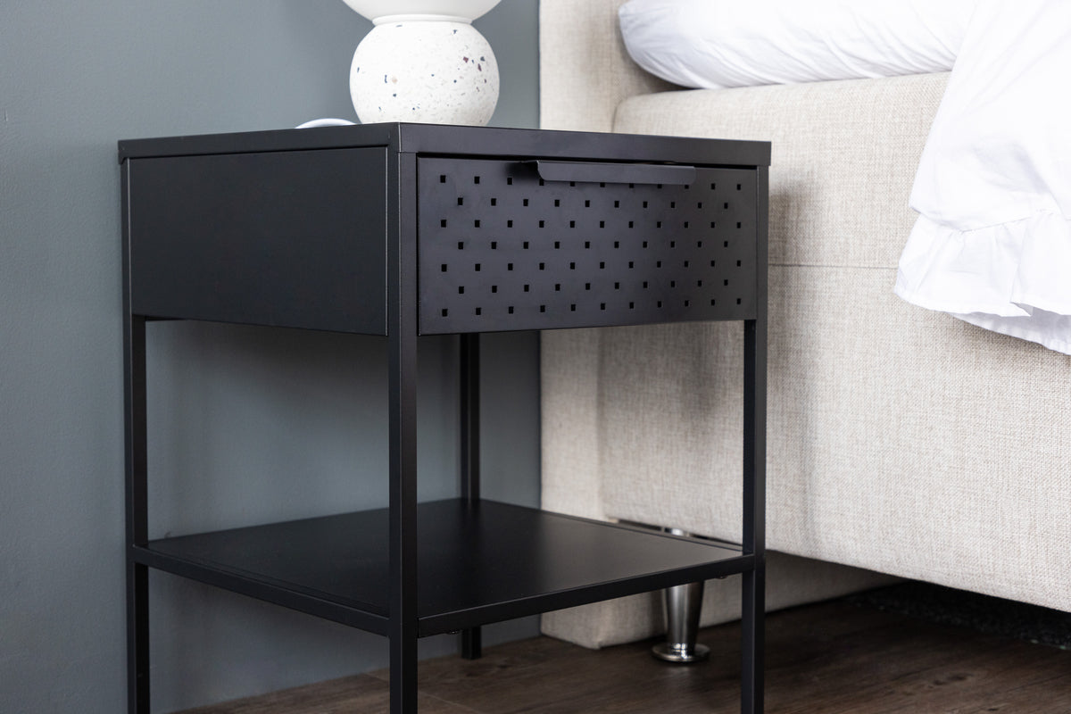 Sacramento Bedside Table 40 x 40 Black