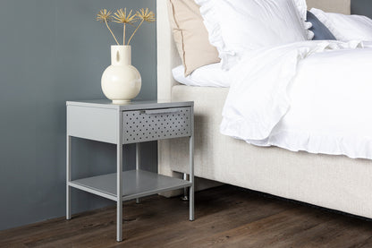 Sacramento Bedside Table 40 x 40 Light Grey