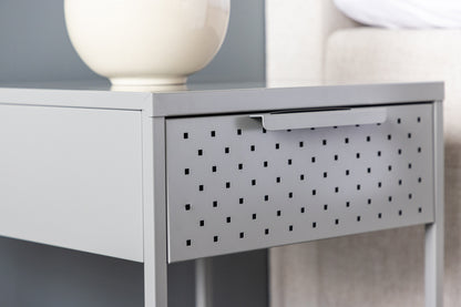 Sacramento Bedside Table 40 x 40 Light Grey