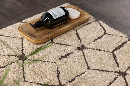Petrus Rectangular Carpet 90 x 60 Brown