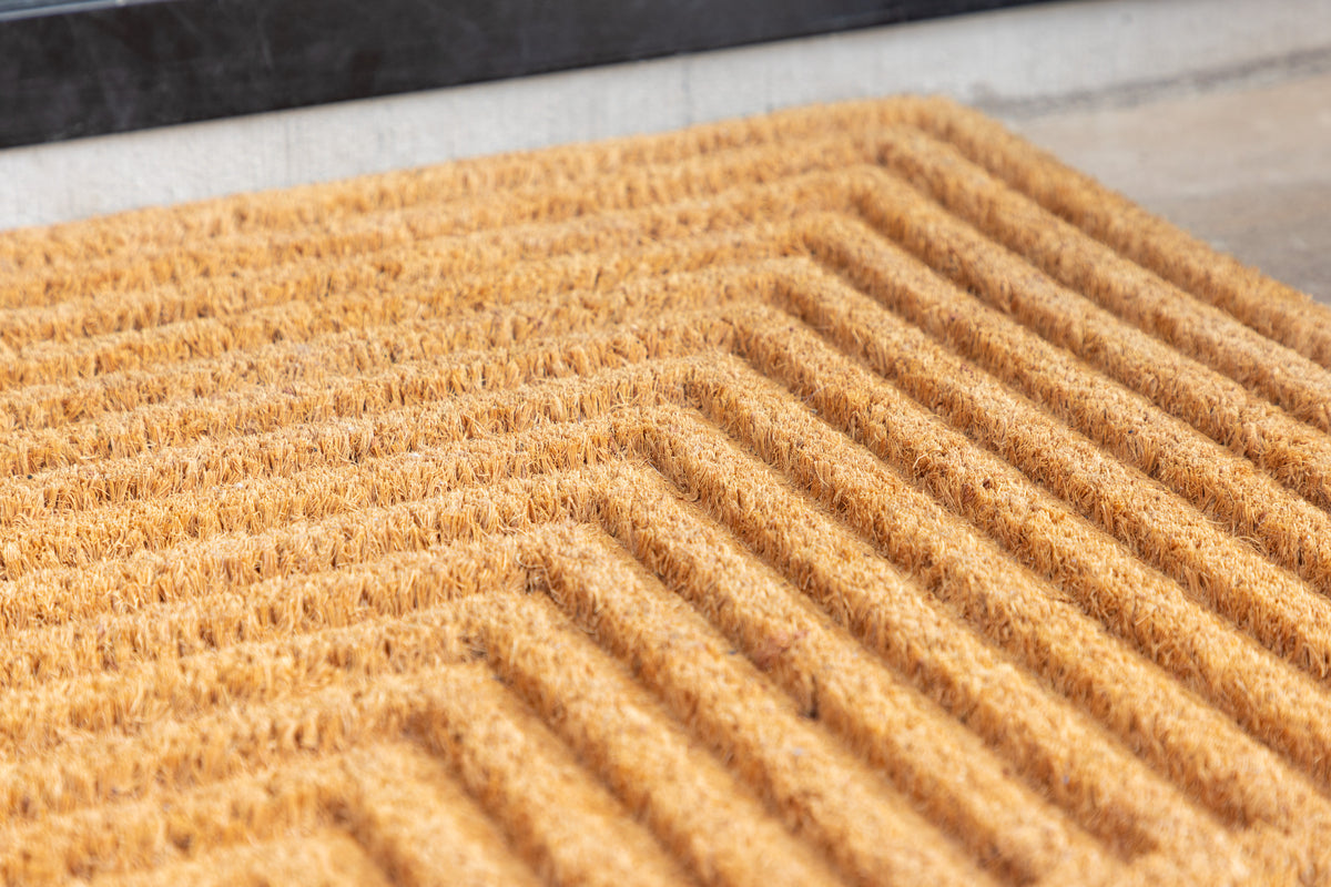 Rektangulært tæppe 75 x 45 Nature