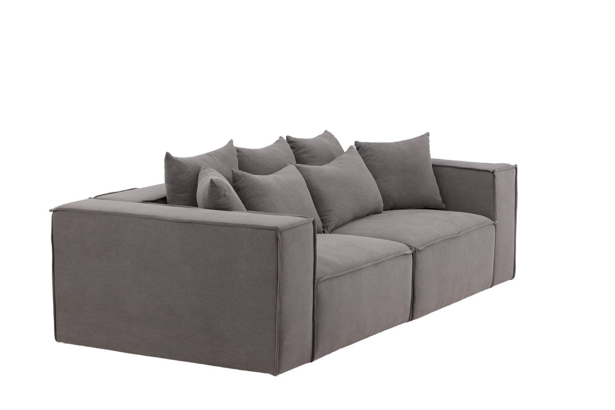 Gillholmen 3-Sæders Sofa Grå