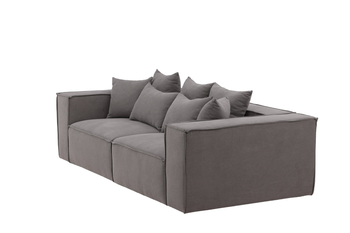 Gillholmen 3-Sæders Sofa Grå
