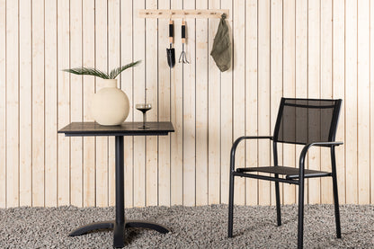 Colorado Cafébord 70 x 70 Sort