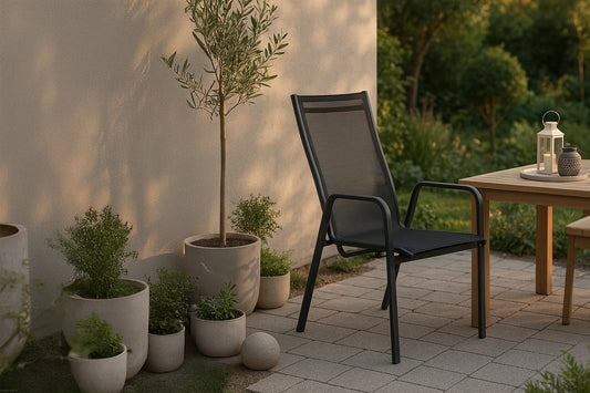 Lænestol 2-pak Sort