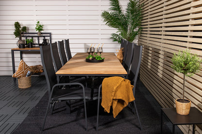 Lænestol 2-pak Sort