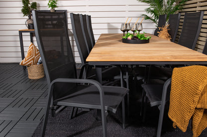 Lænestol 2-pak Sort