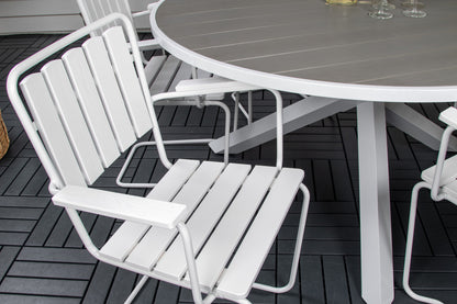 Rundt spisebord 140 Hvid