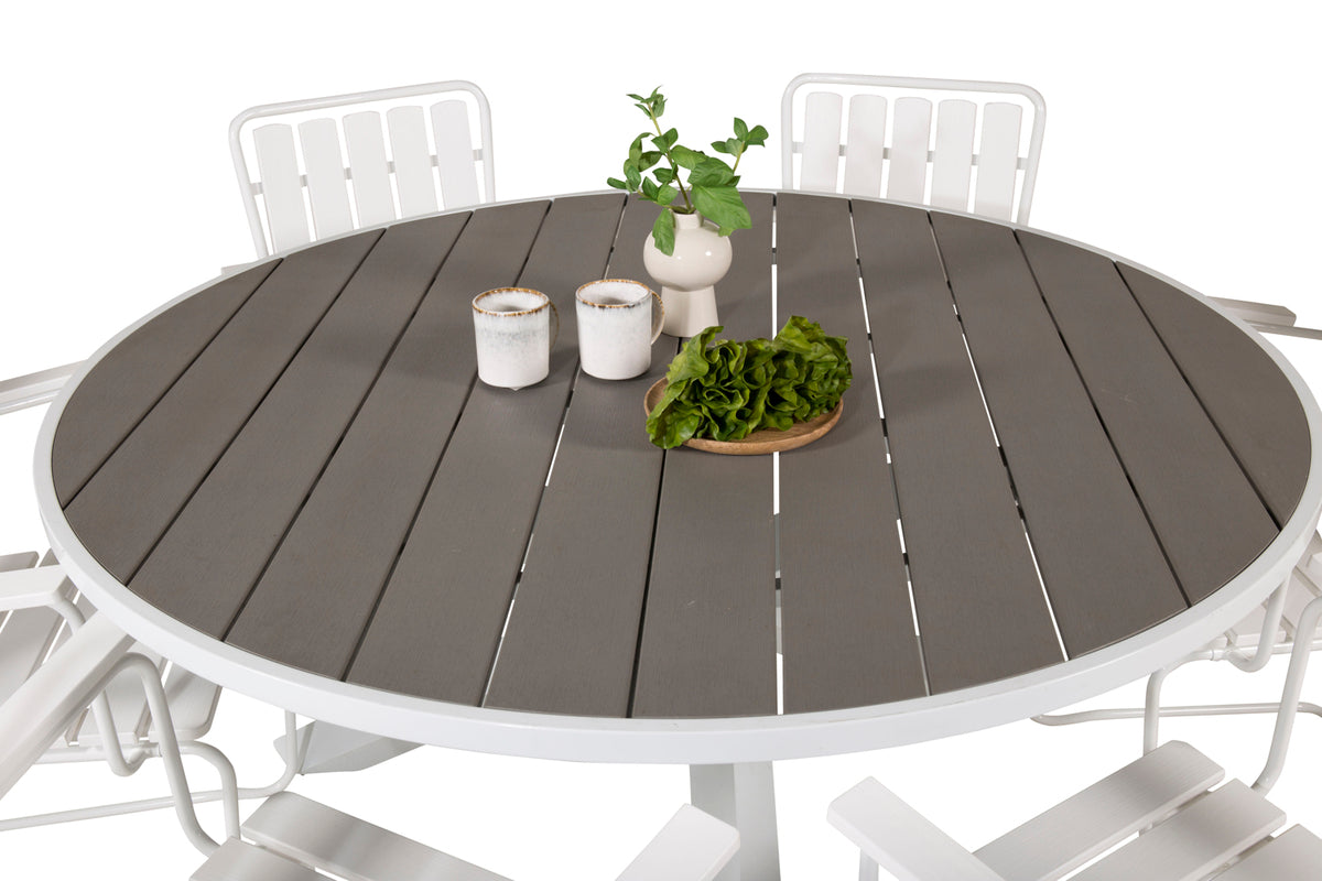 Rundt spisebord 140 Hvid