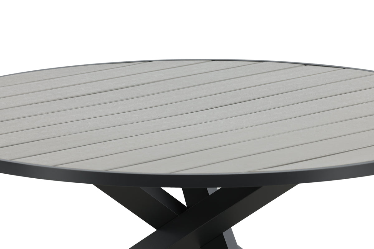 Rundt spisebord 140 Mørkegrå