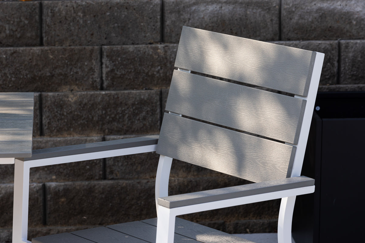 Spisebordsstol 2-pak Grå