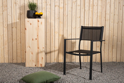 Spisebordsstol 2-pak Sort