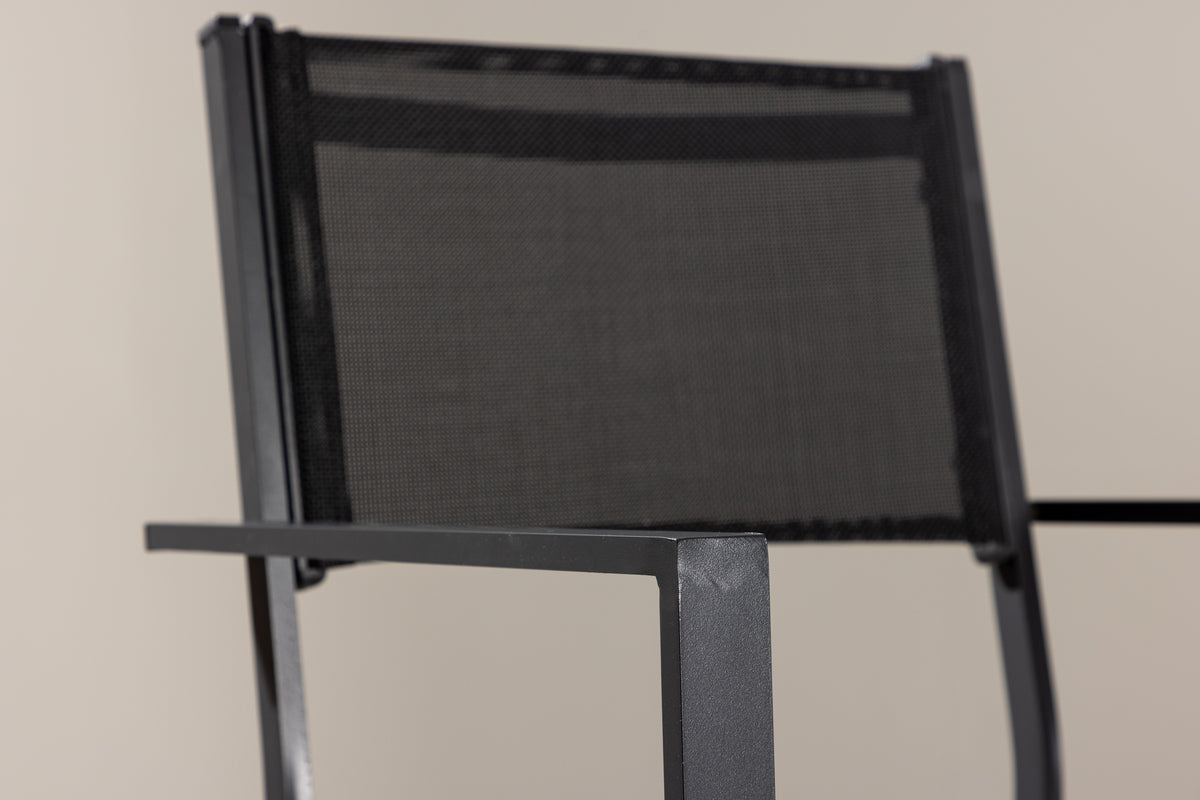 Spisebordsstol 2-pak Sort