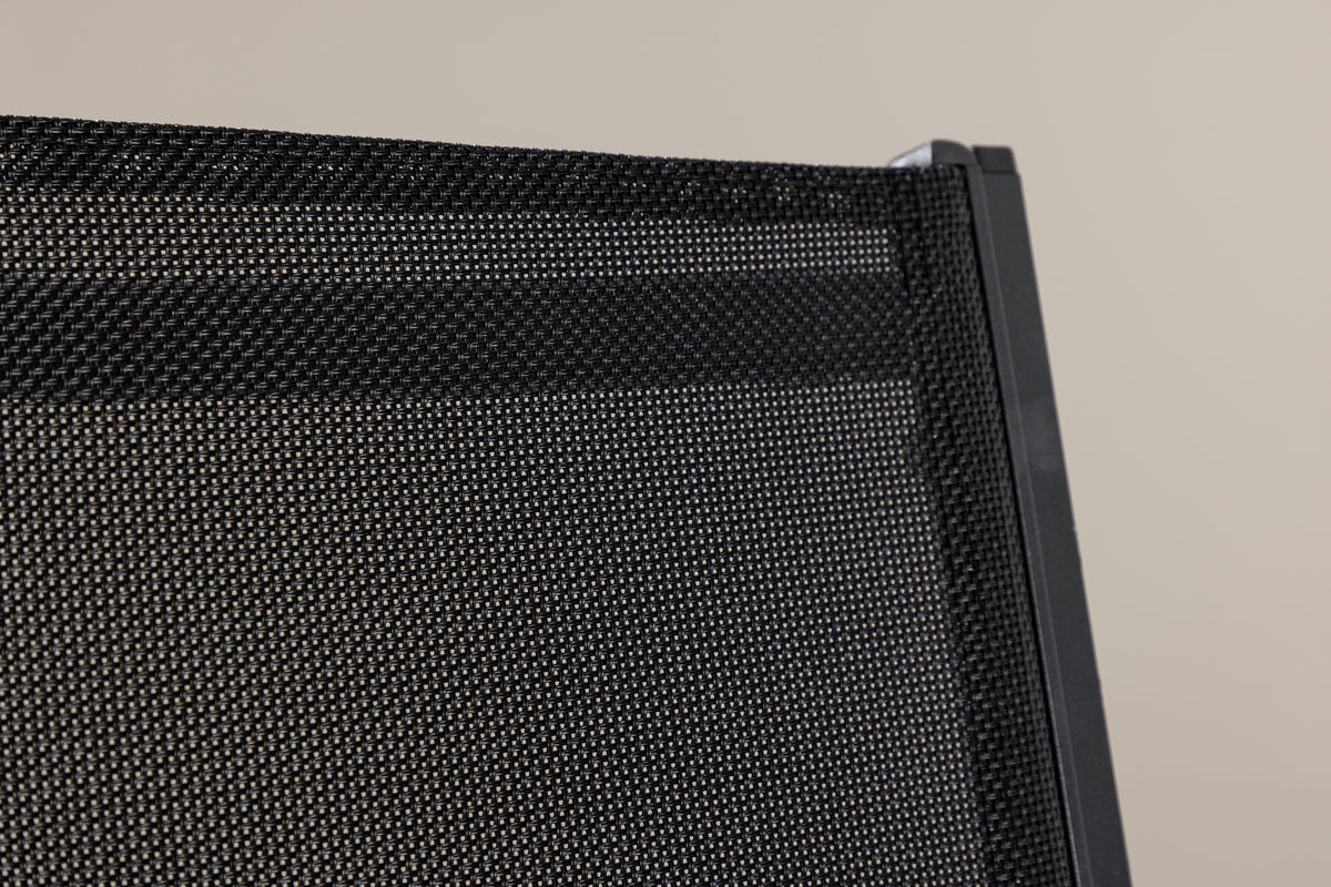 Spisebordsstol 2-pak Sort