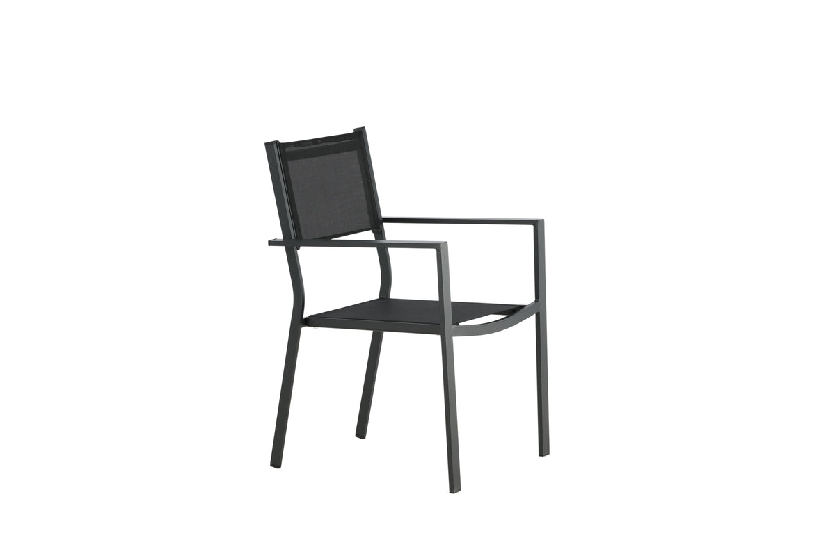 Spisebordsstol 2-pak Sort