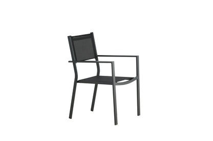 Spisebordsstol 2-pak Sort