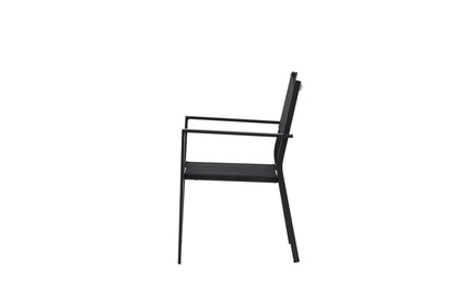 Spisebordsstol 2-pak Sort