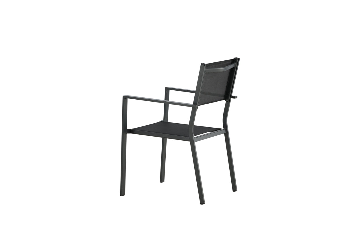 Spisebordsstol 2-pak Sort