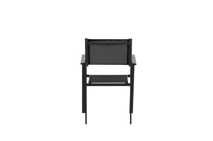 Spisebordsstol 2-pak Sort