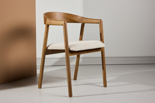 Spisebordsstol 2-pak Mørkebrun