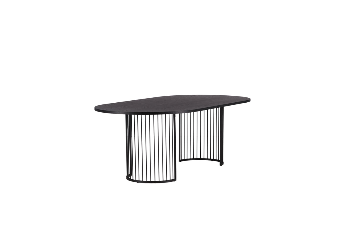 Hamneskär Oval Spisebord 220 x 110 Sort