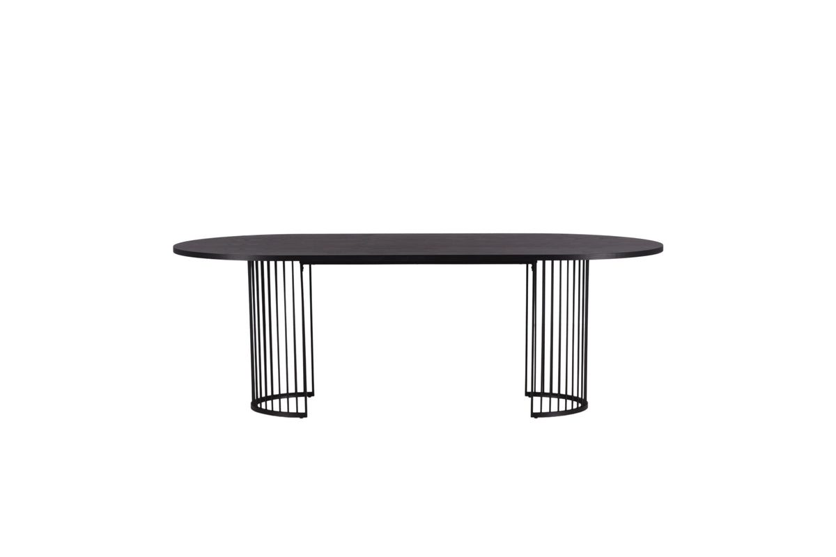 Hamneskär Oval Spisebord 220 x 110 Sort