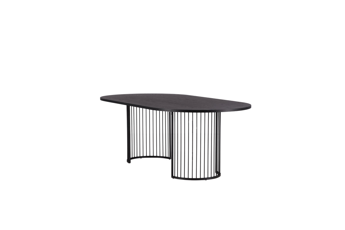 Hamneskär Oval Spisebord 220 x 110 Sort