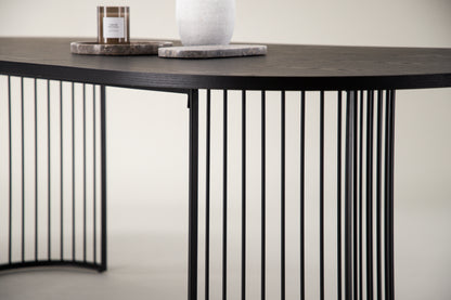 Hamneskär Oval Spisebord 220 x 110 Sort