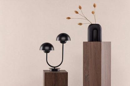 Lyckorna Bordlampe Sort