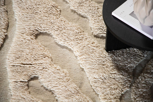 Rektangulært tæppe 300 x 200 Beige