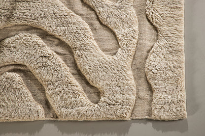 Trondheim x Josefin Lustig Rektangulært Tæppe 400 x 400 Beige