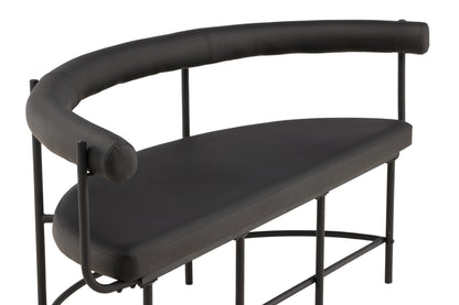 Bænk Sofa 51 x 75 x 165 Sort