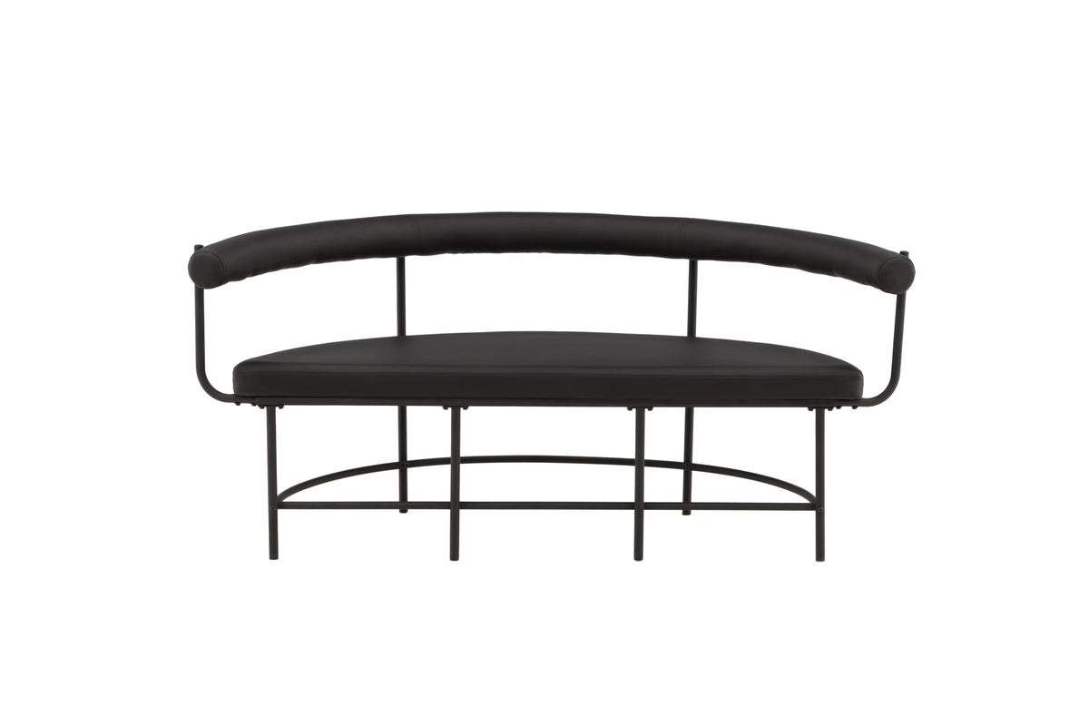 Bænk Sofa 51 x 75 x 165 Sort