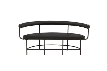 Bænk Sofa 51 x 75 x 165 Sort