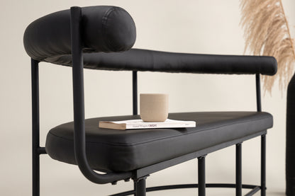 Bænk Sofa 51 x 75 x 165 Sort