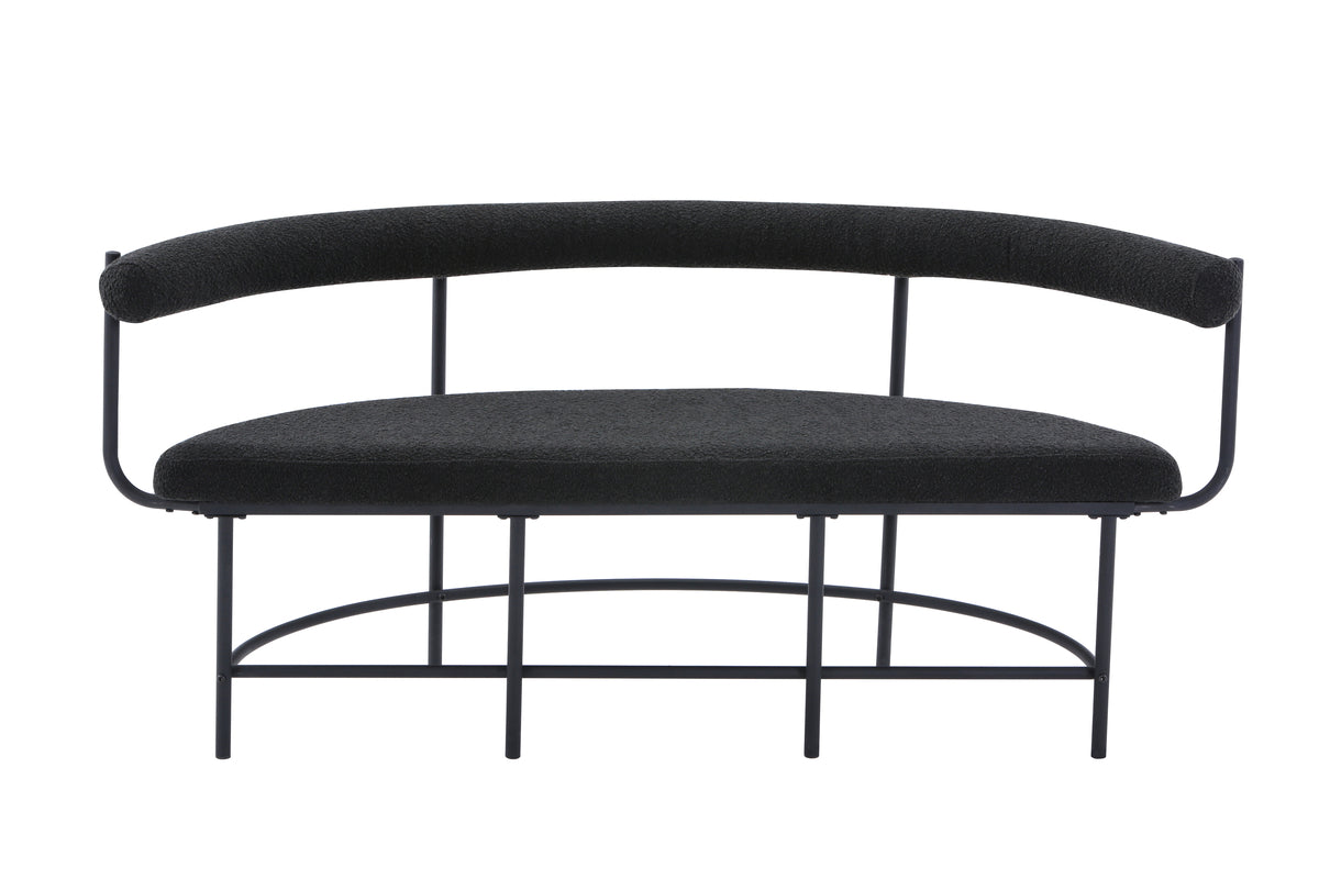 Bænk Sofa 51 x 75 x 165 Sort