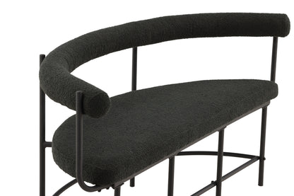 Bænk Sofa 51 x 75 x 165 Sort