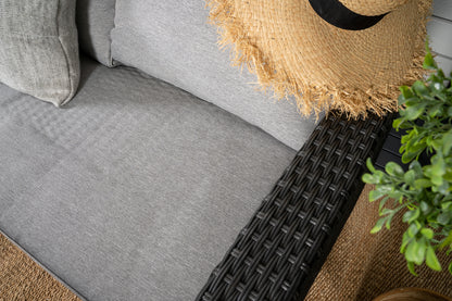 Hjørnesofa sæt Sort Sort